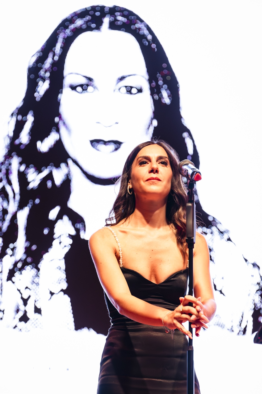 Laura Panetta sul palco